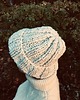 czapki damskie Czapka  beanie handmade melanż ecru 1