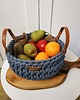 dekoracje świąteczne Świąteczny stalowy kosz ze sznurka bawełnianego " Bowl Basket" 2