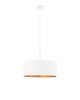 lampy wiszące Czarny żyrandol do sypialni w stylu glamour SINTRA GOLD z kloszem 40 cm 3