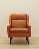 fotele Fotel pomarańczowy, duński design, lata 70, produkcja: Dania 1