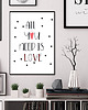 plakaty Plakat miłosny ALL YOU NEED IS LOVE napisy 1