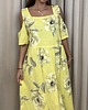 sukienki maxi damskie Lniana sukienka Giallo 4