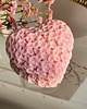 świeczniki i świece Świeca sojowa dekoracyjna "Rose Heart" 98x42mm różowa 1