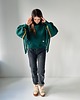 bluza bez kaptura damska Boho Things / bawełniana bluza boho z frędzlami 1