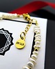 bransoletki złote Biała Bransoletka Perły Naturalne & Hematyty MALIBU PEARLS 2