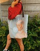 torby na ramię Torba Mr.m x Ravenart "Kobieta z gumą balonową " szaroniebieska 1