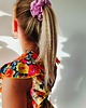 gumki do włosów Gumka jedwabna, scrunchie, frotka powder pink MAXI 2