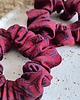 gumki do włosów Scrunchie Jedwabna Bordo 1