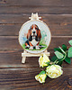 inne Brzozowy obrazek - basset 2