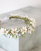 wianki komunijne Kwiatowy wianek na głowę z konwalii 5