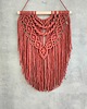 makramy Makrama Ścienna TERRACOTTA Ceglasta Terakota Boho 40x60 cm 7