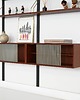 półki Regał systemowy tekowy, duński design, lata 60, produkcja: Dania 2