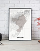 plakaty Barcelona mapa plakat  50x70 cm / A3 / A4 3