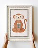 obrazy i plakaty do pokoju dziecięcego Małpka - plakat dla dzieci pokój dziecka 4