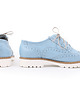 półbuty damskie PÓŁBUTY - SKÓRA NATURALNA - MODEL 258 - KOLOR BŁĘKITNY BABY BLUE 2