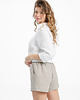 szorty damskie Lniane spodenki BLOOM natural linen 5