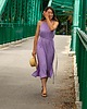 sukienki midi damskie 100% Bawełna Lavender Muślinowa Sukienka, Boho 1