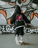 bluzy dla dziewczynki Dres oversize Teddyland czarny 9