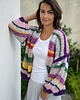 kardigany damskie Kardigan Colorfull Stripes 3