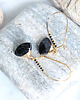 kolczyki pozłacane BLACK IN GOLD unikatowe kolczyki 5