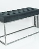 ławki Ławka Metalowa Loft Siedzisko Pikowane Grafit LPM-18 2
