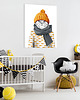 obrazy OBRAZ NA PŁÓTNIE -  Kotek w czapce 60x80 1