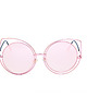 okulary damskie Disco Polo różowe 1