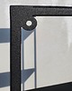 półki Regał metalowy czarny Loft 126x40 cm półka 3