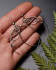 kolczyki wire wrapping Kolczyki duże koła wire wrapping 1