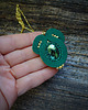 wisiory Zielony wisiorek soutache 4