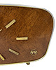 zegary Zegar Kominkowy Weimar Fornir Orzechowy, Lata 60., RFN, Mid-Century Modern 9