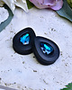 biżuteria różna Tunele do uszu łezki 10-100mm ze szklanym kryształkiem #021 Blue Zircon 3