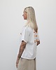 t-shirt damskie Bawełniana koszulka o luźnym kroju - Croissant white 2