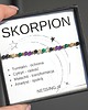 bransoletki z kamieni naturalnych SKORPION bransoletka zodiakalna 2