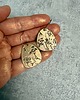 kolczyki - inne Kolczyki z brązu z odciskami roślin 3