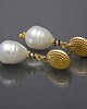 kolczyki pozłacane Kolczyki pozłacane Pearls [white] perły vol. 27 4