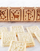 wałki do ciasta WINTER BISCUITS - grawerowany wałek do ciasta - herbatniki świąteczne 3