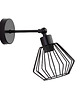 kinkiety Czarny kinkiet druciany do sypialni DUCOS LOFT 3