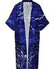szlafroki damskie KIMONO granatowe / szlafrok / sukienka, granatowy wzór OCEAN 100% wiskoza 1