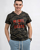 t-shirty męskie T-shirt męski zielony moro do V z nadrukiem 1