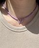 chokery Fioletowy choker z motylkiem 1