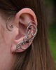 nausznice Nausznice zausznice oryginalne kolczyki granat wire wrapping 5