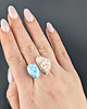 pierścionki srebrne Pierścionek pastelove- larimar i thomsonit 3
