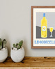 grafiki i ilustracje Plakat z drinkiem Limoncello (grey version) - plakat w włoskim stylu 2