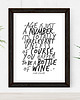plakaty Plakat cytat Joan Collins - o winie - A2 1