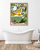 plakaty Plakat Tygrys w zielonej wannie 4