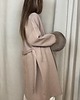 płaszcze damskie Dzianinowy płaszcz z futrem BEIGE 5
