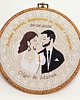 Ślub - inne Haft ślubny w oprawie 20 cm,pamiątka ślubna, podziękowania ślubne 43 5
