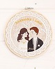 zaproszenia i kartki na ślub Ślubna, indywidualna dedykacja, haft w tamborku 1