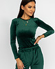 body damskie Welurowe body GREEN 2